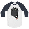 pocket toothless 3/4 Sleeve Shirt
