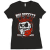 praying skull Ladies Fitted T-Shirt
