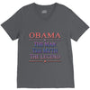 obama   the man   the myth   the legen V-Neck Tee