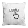 Copy Paste Matching Throw Pillow