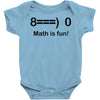 math is fun Baby Onesie