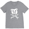pig bacon cross bones pirate V-Neck Tee