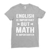English Is Important But Math Is Importanter Ladies Fitted T-Shirt
