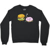 cheeseburger pranks doughnut Crewneck Sweatshirt