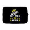 Kings Are Born In April Laptop cover
