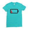 Dead Battery Ladies Fitted T-Shirt