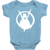 new v for vendetta logo Baby Onesie
