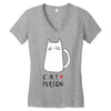 cat love person! Women's V-Neck T-Shirt