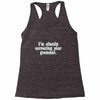 silently correcting your grammar Racerback Tank
