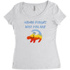 never forget Women's Triblend Scoop T-shirt