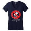 i ain't afraind of no gooats Women's V-Neck T-Shirt
