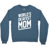 world's okayest mom funny Crewneck Sweatshirt