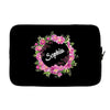 Floral Baby Name Laptop sleeve