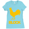 cock block Ladies Fitted T-Shirt