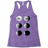 the phases of the moon of laika dog Racerback Tank