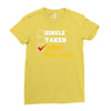 single taken trainin to go super saiyan Ladies Fitted T-Shirt