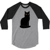 black cat 3/4 Sleeve Shirt