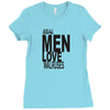 real men love walrus funny Ladies Fitted T-Shirt