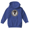 white and black Youth Hoodie