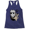 hockey mask halloween Racerback Tank