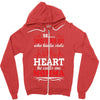 There's This Boy Who Stole My Heart He Calls Me Momma Zipper Hoodie