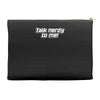 talk nerdy to me Accessory Pouches