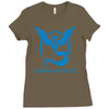 weisheit blau Ladies Fitted T-Shirt
