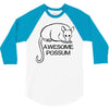 awesome possum 3/4 Sleeve Shirt