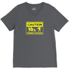 caution zombies crossing t shirt x large funny walking brains awesome V-Neck Tee