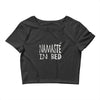namaste in bed off shoulder Crop Top