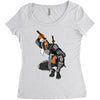 deathstroke marron Women's Triblend Scoop T-shirt