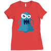 angry monster Ladies Fitted T-Shirt