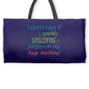marching band i dont care if sparkly unicorns Weekender Totes