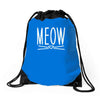 meow cute cat face Drawstring Bags