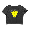 mr happy Crop Top