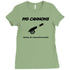 pig cannons making the impossible possible Ladies Fitted T-Shirt