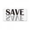 save black License Plate