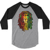 rasta lion 3/4 Sleeve Shirt
