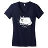 cat Women's V-Neck T-Shirt