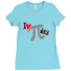 i heart pi day Ladies Fitted T-Shirt