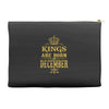 kings are born in december Accessory Pouches