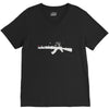 banksy style ak47 art   funny V-Neck Tee