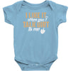 talk dirt to me Baby Bodysuit