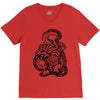 snake and tiger V-Neck Tee