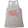 love red Racerback Tank