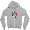 American Flag Q Fire Zipper Hoodie