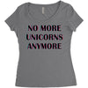 no more unicorns 2 Women's Triblend Scoop T-shirt