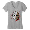 jason voorhees mask Women's V-Neck T-Shirt