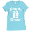 gangsta wrapper Ladies Fitted T-Shirt