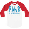 rawr (i'm a dinosaur) 3/4 Sleeve Shirt